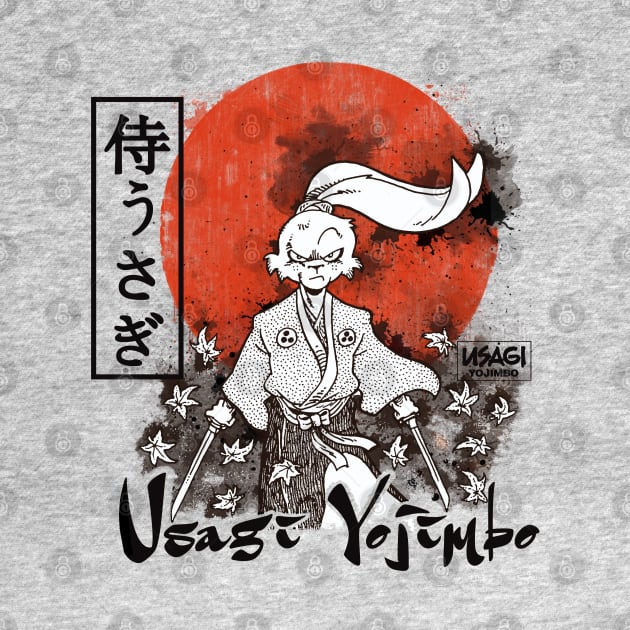 Usagi Yojimbo Kanji Red Sun by Karate Panda